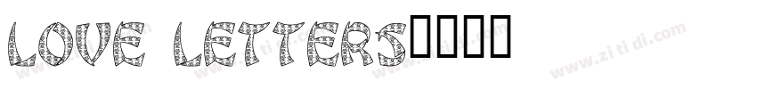 Love Letters字体转换